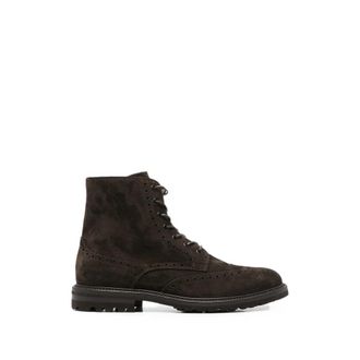 Henderson Baracco Brogue-detail Lace-up Boots