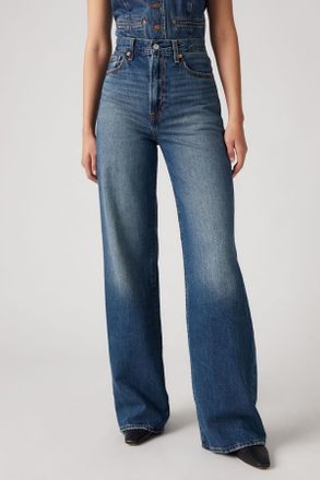 Levi's Ribcage Wide Leg Vaqueros - Mujer - 23X32 - Lavado oscuro / Polar Perimiter