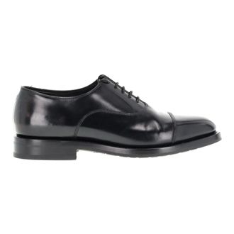 Santoni Business Shoes, male, Black, Size: 7 1/2 US Oxford Shoe