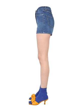 Moschino Teddy Bear-Printed Cotton Shorts - Blue