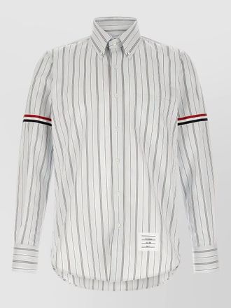 Thom Browne striped cotton poplin shirt