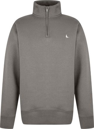 Jack Wills Heren Barchester Kwartrits Sweatshirt (Slate)