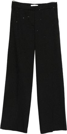 Ermanno Scervino Wijde broek - Dames - Wijde Broeken - Zwart - 2XS - Broeken