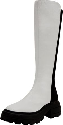 Katy Perry Womens Katy Perry The Geli Combat Stretch Boot Optical White KP2689