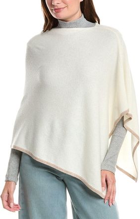 Sofiacashmere Sofiacashmere Tipped Cashmere-Blend Poncho