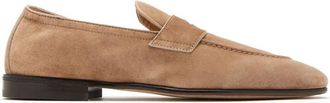 Brunello Cucinelli Suede Soft Penny Loafers Shoes