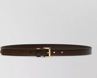 Prada leather slim belt
