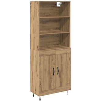 vidaXL Highboard Artisan Oak 69.5 x 34 x 180 cm Engineered Wood vidaXL