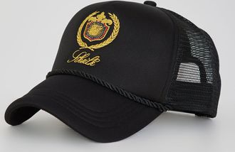 Siksilk Gorra Trucker Negra para Hombre OS