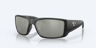 Costa Mens Blackfin Pro Sunglasses In Matte Black Gray Silver Mirror 580G