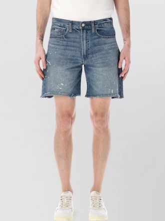 Polo Ralph Lauren denim paint splatter cutoff shorts