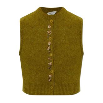 Forte_Forte Gilet con applicazioni - - Jackets - Donna - Verde - XS
