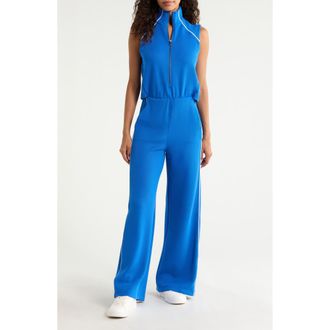 Spanx AirPiqu&eacute; Jumpsuit in Current at Nordstrom, Size X-Small