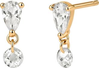 Made by Mary Dew Drop Stud Earrings in Gold Vermeil at Nordstrom