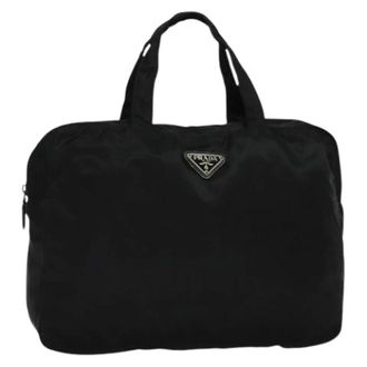 Prada Pre-owned Weekend Bags, female, Black, Size: ONE SIZE Pre-owned Vintage Handbag
