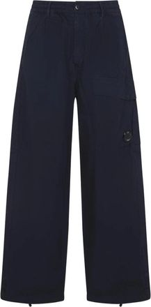 C.P. Company Micro-Reps Boxy Cargo Pants - Heren - Wijde Broeken - Blauw - L - Katoen - Broeken