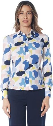 Caliban Camicia fantasia in tessuto no stiro - Dames - Overhemden - Veelkleurig - L - Overhemden