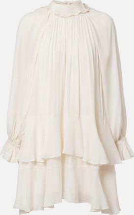 Poupette St Barth Dina ruffled chiffon minidress