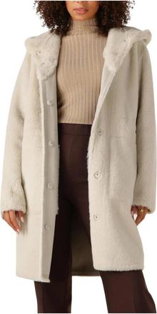 Beaumont Amsterdam Maya Coat - Dames - Mantel - Beige - M - Polyester - Jassen