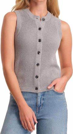 525 america Scottie Crewneck Vest In Heather Gray