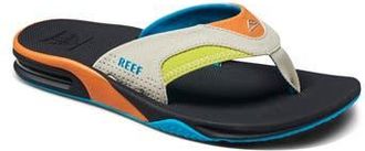 Reef Fanning Flip Flop in Tan/Lime/Orange at Nordstrom Rack, Size 14