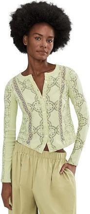 Free People Jae Knit Long Sleeve Womens Clothing Fresh Green : LG (Womens 12-14), Cotton/Spandex