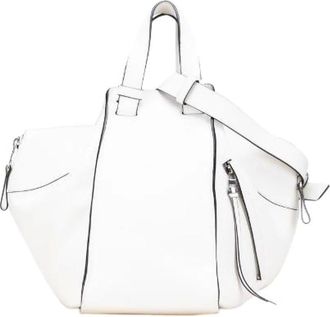 Loewe Pre-owned Handbags, female, White, Size: ONE SIZE Pre-owned Leather Handbag
