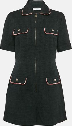 Sandro Black Tweed Playsuit