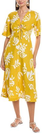 Marella Molise Linen-Blend Midi Dress