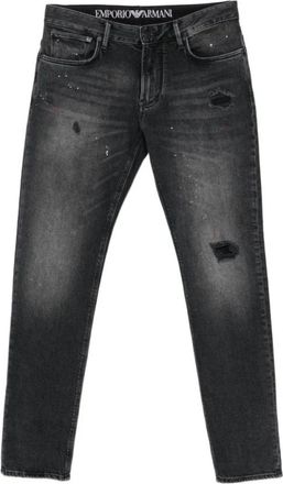 Emporio Armani Slim-fit Jeans - Heren - Slim Fit Jeans - Zwart - W31 - Jeans