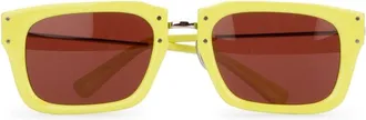 Jacquemus Womens Square-Frame Sunglasses Yellow