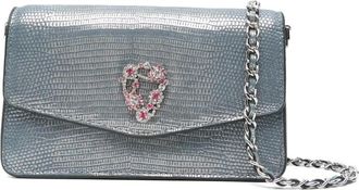 Aspinal of London Borsa mini Eliza con decorazione - Blu
