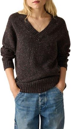 Faherty Driftwood Donegal Merino Wool Blend Sweater in Blackberry at Nordstrom Rack, Size X-Small