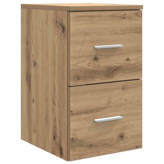 vidaXL Gabinete De Ba&ntilde;o Intermedio Madera Envejecida 30 X 44,5 X 50 Cm Vidaxl