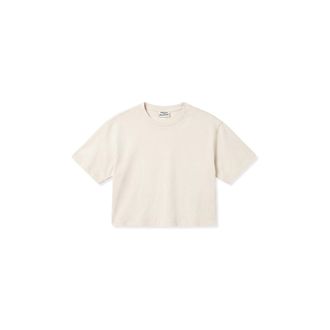 Freddy T-Shirt Oversize Cropped Donna in Cotone Delav&eacute;