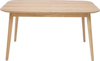 Miliboo Miliboo - Mesa Rectangular Extensible Con Extensiones Integradas De Roble Claro 140-170 Cm Ank