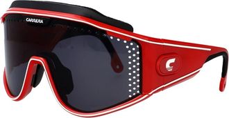 Carrera CA Transforma Zonnebril - Heren - Zonnebrillen - Rood - ONE Size - Leer - Accessoires