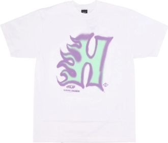 HUF Witte Heat Wave Tee T-shirt - Heren - T-shirts - Wit - XL - Katoen - Tops