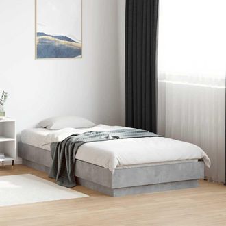 vidaXL Giroletto Grigio Cemento 90x190 Cm In Legno Multistrato - Vidaxl