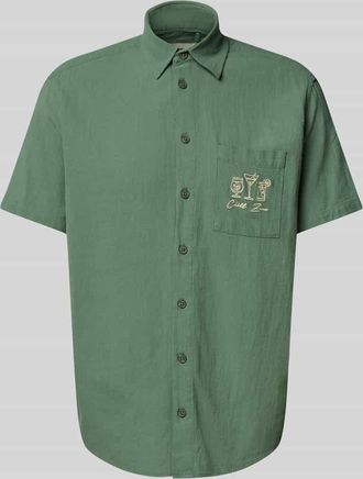 Blend Slim Fit Freizeithemd mit Stitching-Details Modell APOLLO in Oliv, Gr&ouml;&szlig;e XXL