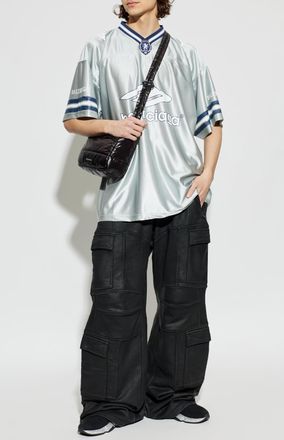 Balenciaga V-neck T-shirt, Mens, Grey