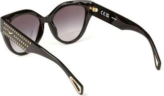 Zadig&Voltaire Womens Sunglasses Glossy Black Acetate Eyewear