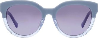 Kate Spade New York Gradient Grey Azure Blue Round Ladies Sunglasses BREA/F/S 0PJP/GB 54