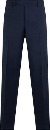 Fendi Wollen Broek - Heren - Nette broeken - Blauw - M - Wol - Broeken