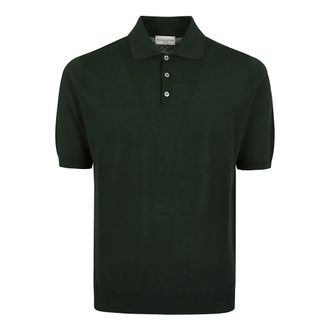 Ballantyne Round-neck Knitwear, male, Green, Size: XL Polo Neck Pullover