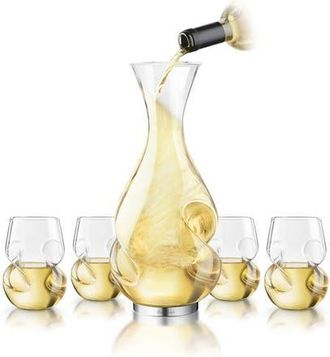Final Touch LGrand Conundrum Aerator Decanter Set in Clear at Nordstrom