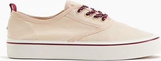 H&M Cotton Canvas Trainers in Cream at Nordstrom, Size 10