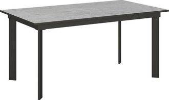 Itamoby Mesa extensible 90x160/220 cm efecto madera gris cemento, hierro