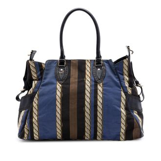 Fendi Pre-owned Fendi Large Pequin Canvas Etniko Du Jour Handbag Ladies 1CAOTWBZ42XI7OFO