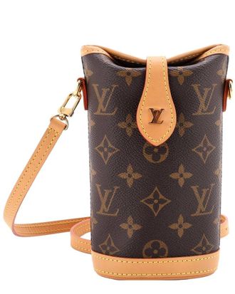 Louis Vuitton Brown Monogram Canvas Fold Me Pouch (Authentic Pre-Loved)